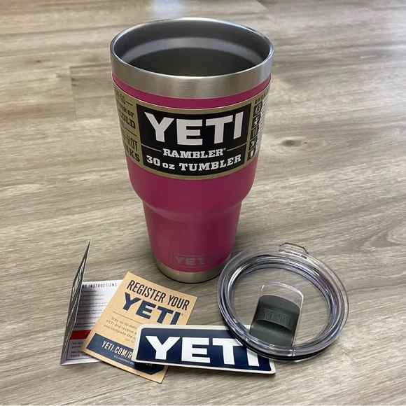 NWT YETI 30 Oz Rambler PRICKLY PEAR PINK - Picture 3 of 9